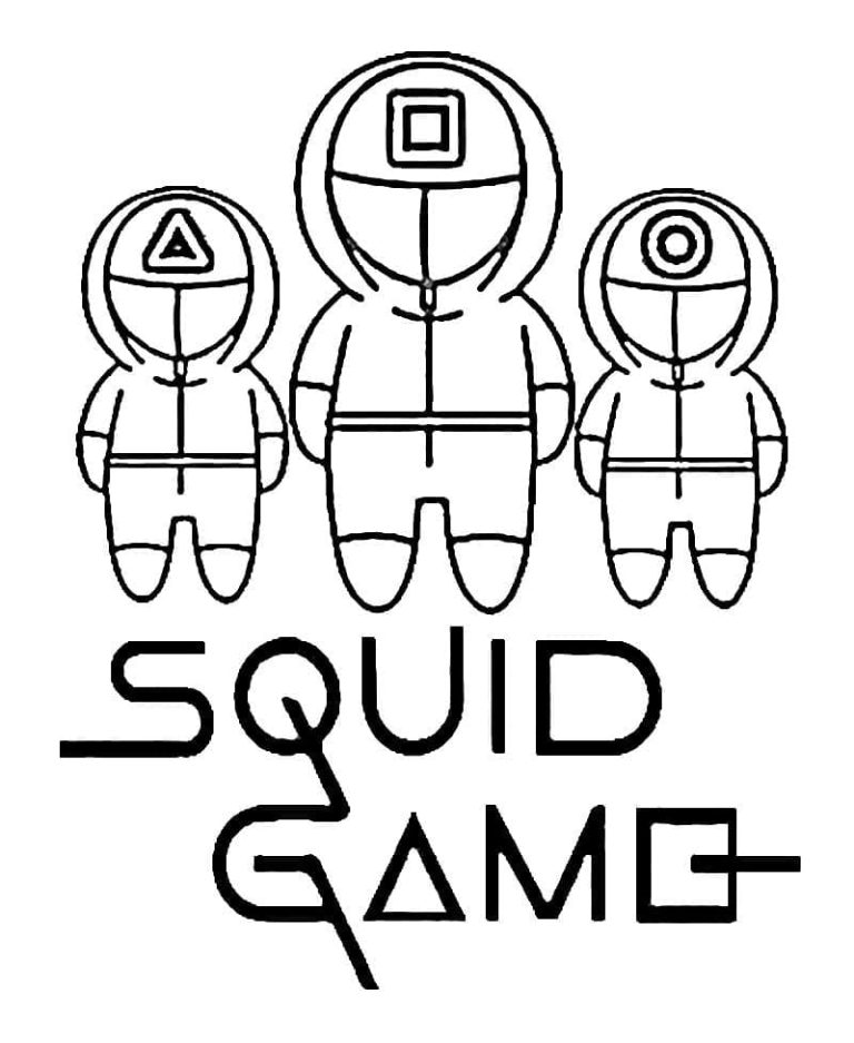 Tô màu Squid Game Trò Chơi Con Mực