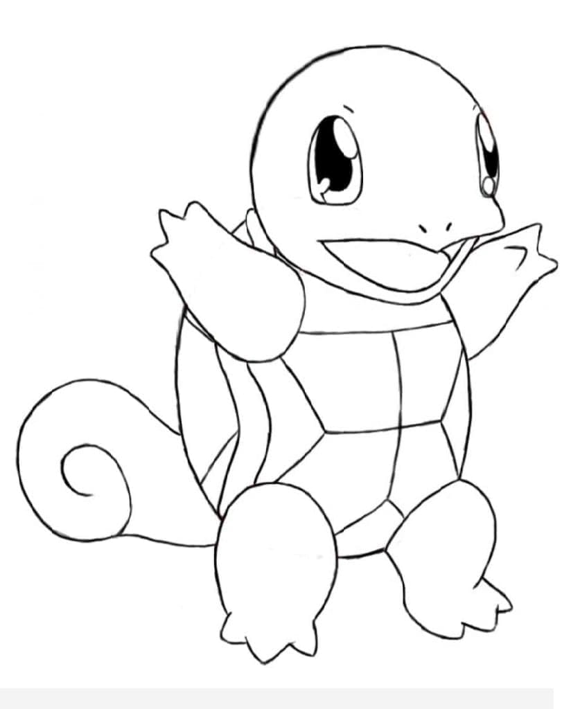 Tô màu Squirtle Cute Nhất