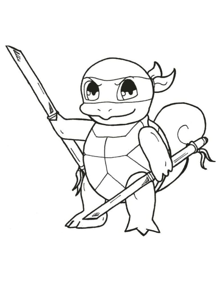 Tô màu Squirtle Vui Nhộn