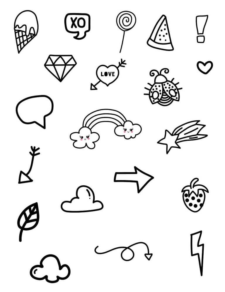 Tô màu Sticker Dán Đơn Giản và Cute