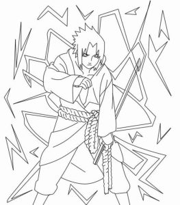 Tô màu Sức Mạnh Của Sasuke