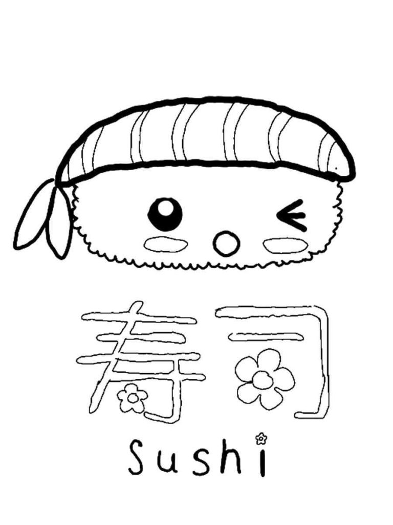 Tô màu Sushi Đáng Yêu