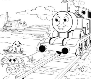 Tô màu Tàu Hỏa Thomas Đáng Yêu