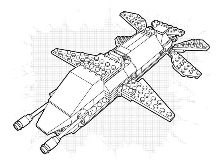 Tô màu Tàu Vũ Trụ Lego
