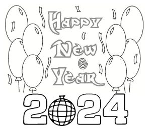 Tô màu Tết Dương Lịch 2024