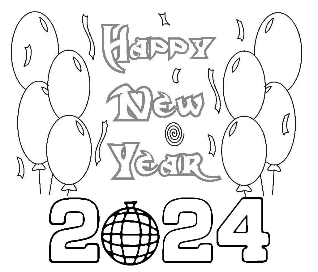 Tô màu Tết Dương Lịch 2024