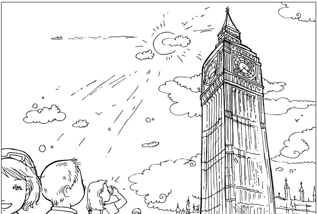 Tô màu Tham Quan Tháp Big Ben