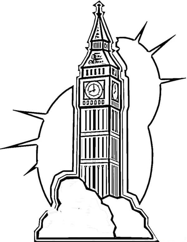 Tô màu Tháp Big Ben (1)