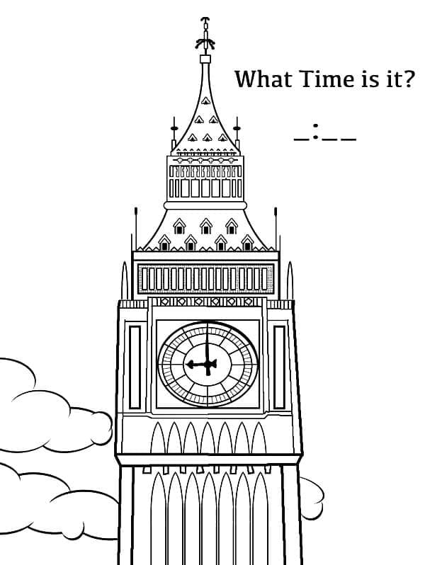 Tô màu Tháp Big Ben (2)