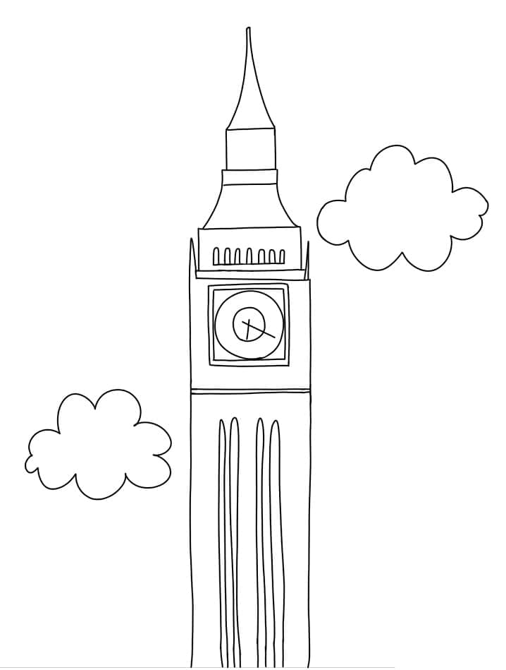 Tô màu Tháp Big Ben (6)