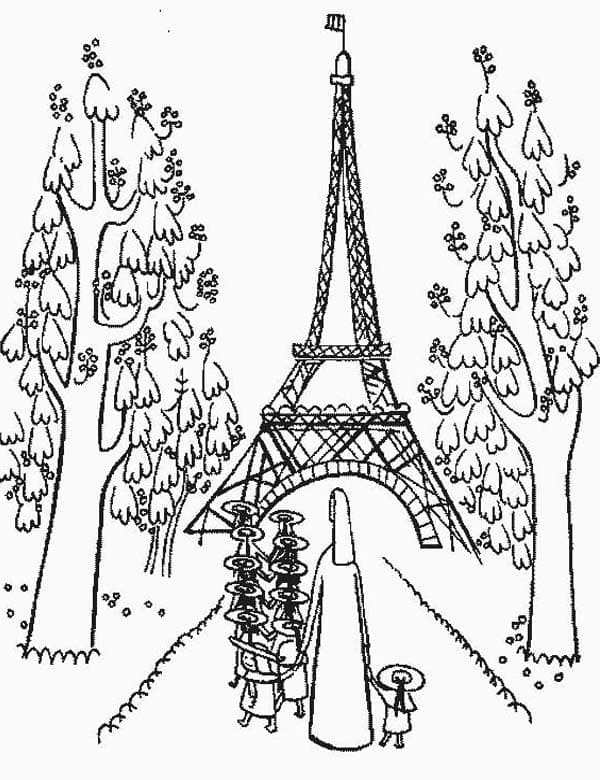 Tô Màu Tháp Eiffel 