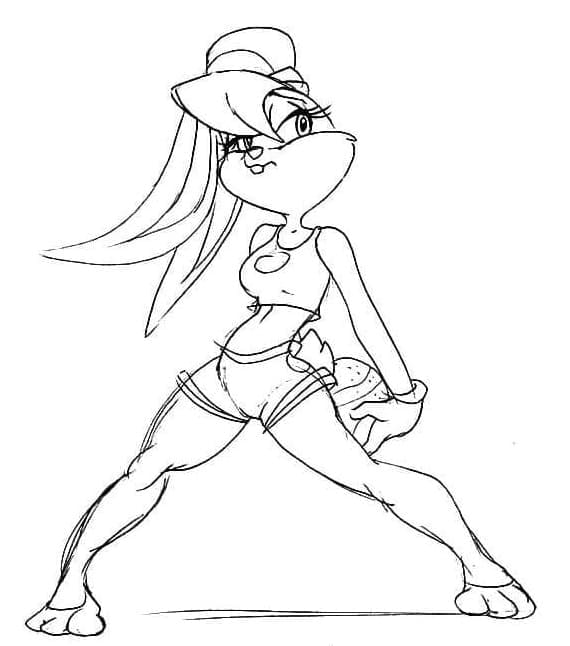 Tô màu Thỏ Lola Looney Tunes