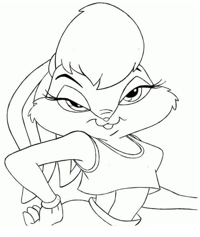 Tô màu Thỏ Lola Trong Looney Tunes