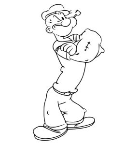 Tô màu Thủy Thủ Popeye Hoạt Hình