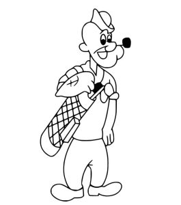 Tô màu Thủy Thủ Popeye Ngộ Nghĩnh