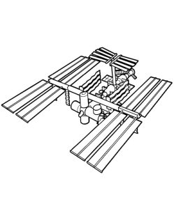 Tô màu Trạm Không Gian Quốc Tế ISS