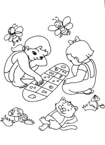 Tô màu Trò Chơi Ô Ăn Quan