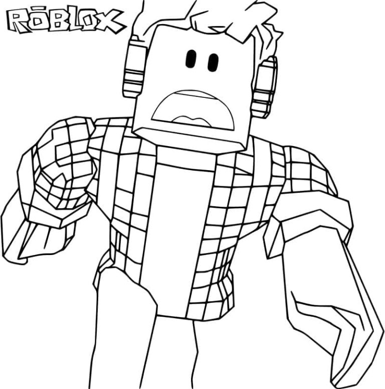 Tô màu Trò Chơi Roblox Vui Nhộn