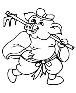 Tô màu Trư Bát Giới Vui Nhộn