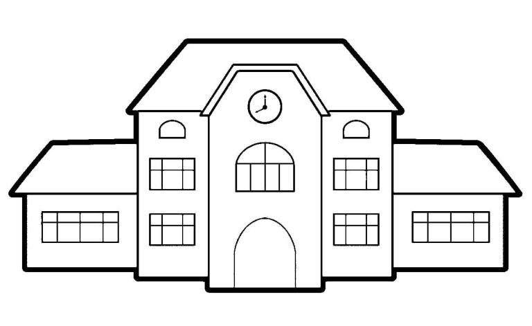 Tô màu Trường Học Hiện Đại