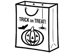 Tô màu Túi Kẹo Halloween
