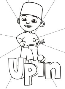 Tô màu Upin Vui Vẻ