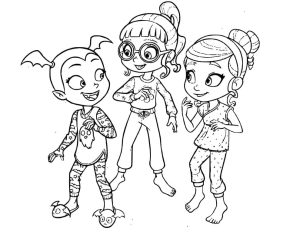 Tô màu Vampirina và Bạn Bè