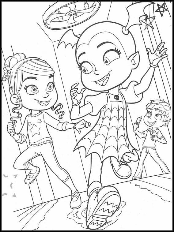 Tô màu Vampirina và Những Người Bạn