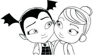 Tô màu Vampirina và Poppy