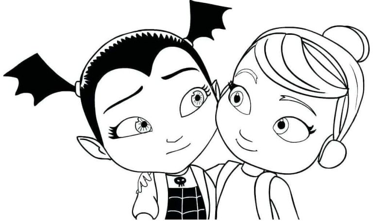 Tô màu Vampirina và Poppy
