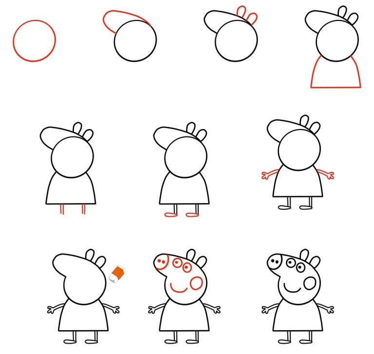 Tô màu Vẽ Heo Peppa
