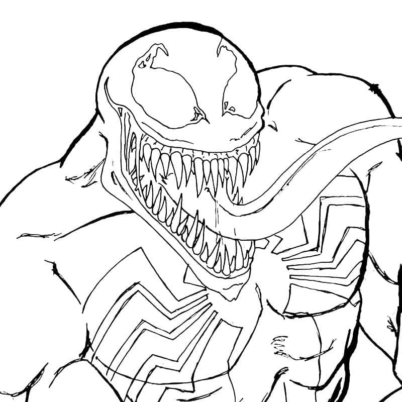 Tô màu Venom Đáng Sợ