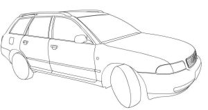 Tô màu Xe Audi A4