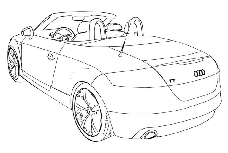 Tô màu Xe Audi Mui Trần
