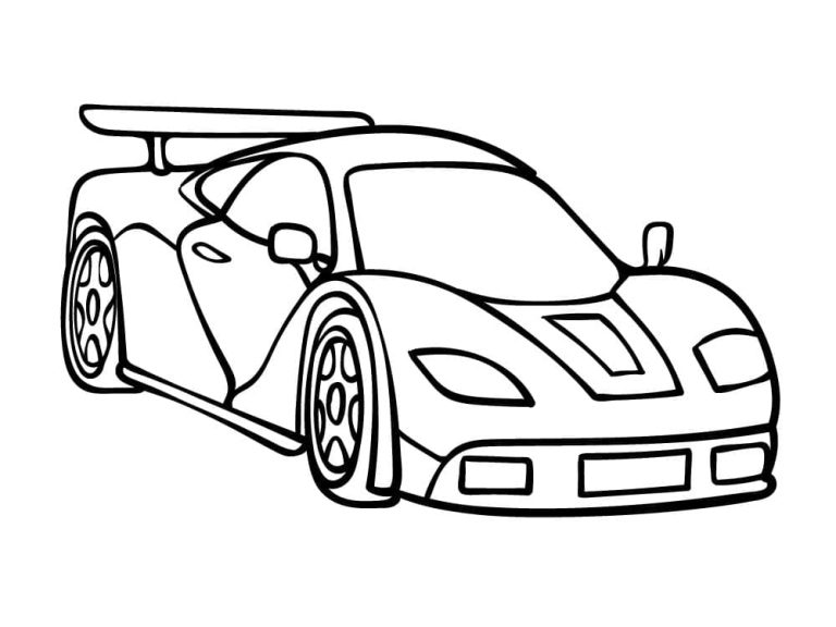 Tô màu Xe Đua Đơn Giản