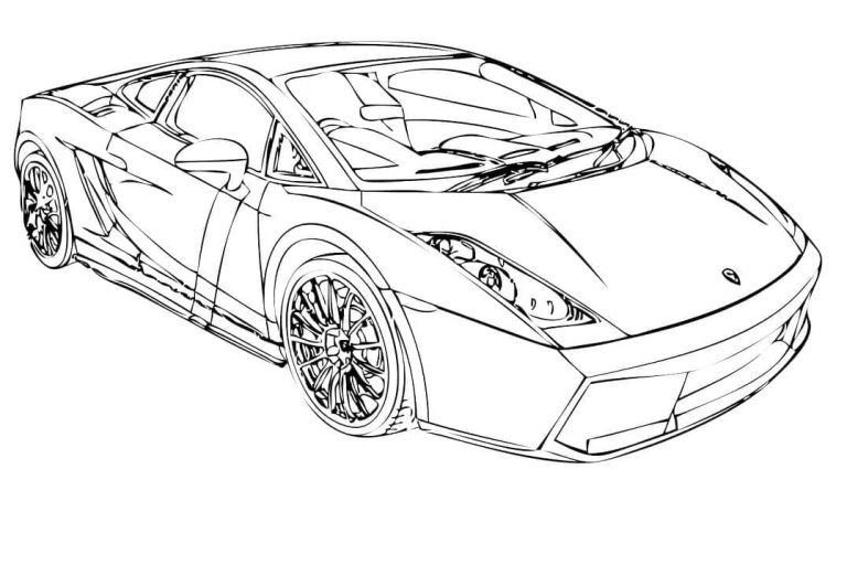 Tô màu Xe Lamborghini Đẹp