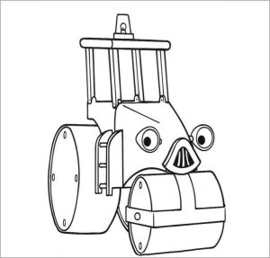 Tô màu Xe Lu Hoạt Hình