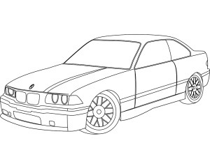 Tô màu Xe Ô Tô BMW E36