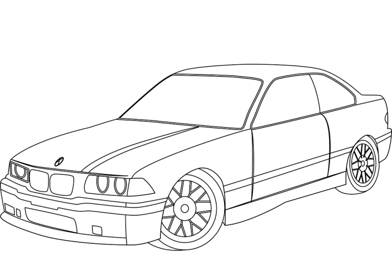 Tô màu Xe Ô Tô BMW E36