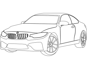 Tô màu Xe Ô Tô BMW M4