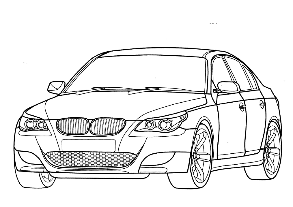 Tô màu Xe Ô Tô BMW M5 E60