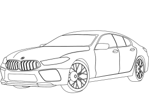 Tô màu Xe Ô Tô BMW M8