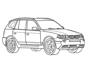 Tô màu Xe Ô Tô BMW X3