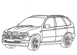 Tô màu Xe Ô Tô BMW X5