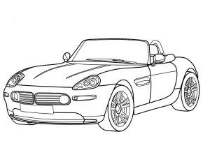 Tô màu Xe Ô Tô BMW Z8 Cabriolet