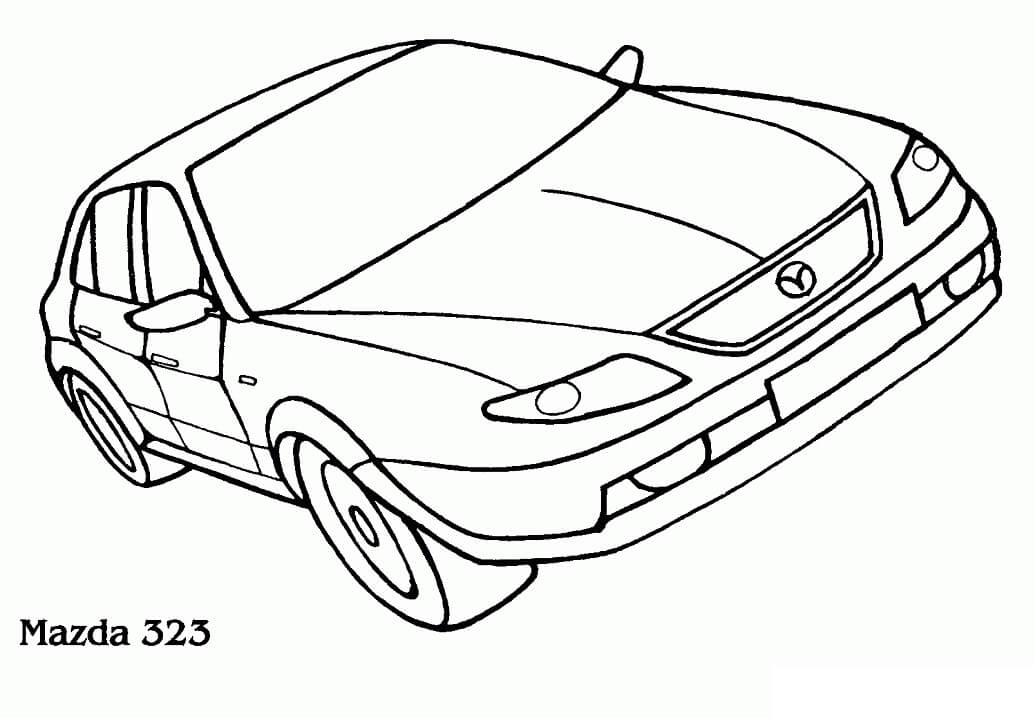 Tô màu Xe Ô Tô Mazda 323