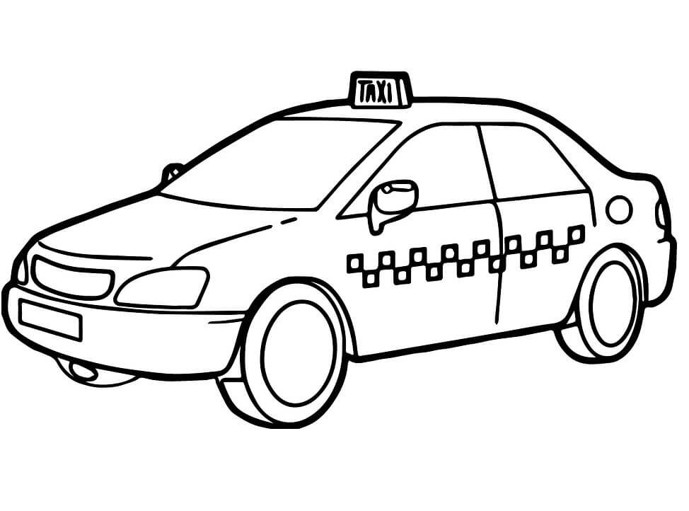 Tô màu Xe Taxi 4