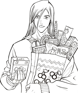 Tô màu ukitake taichou trong bleach