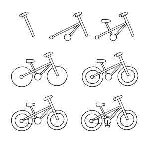 Tô màu Vẽ Xe Đạp Đơn Giản