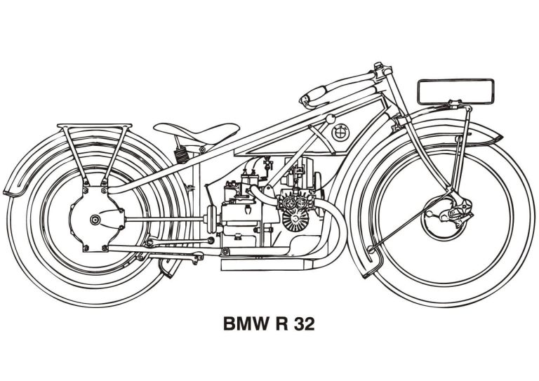 Tô màu xe máy bmw r32